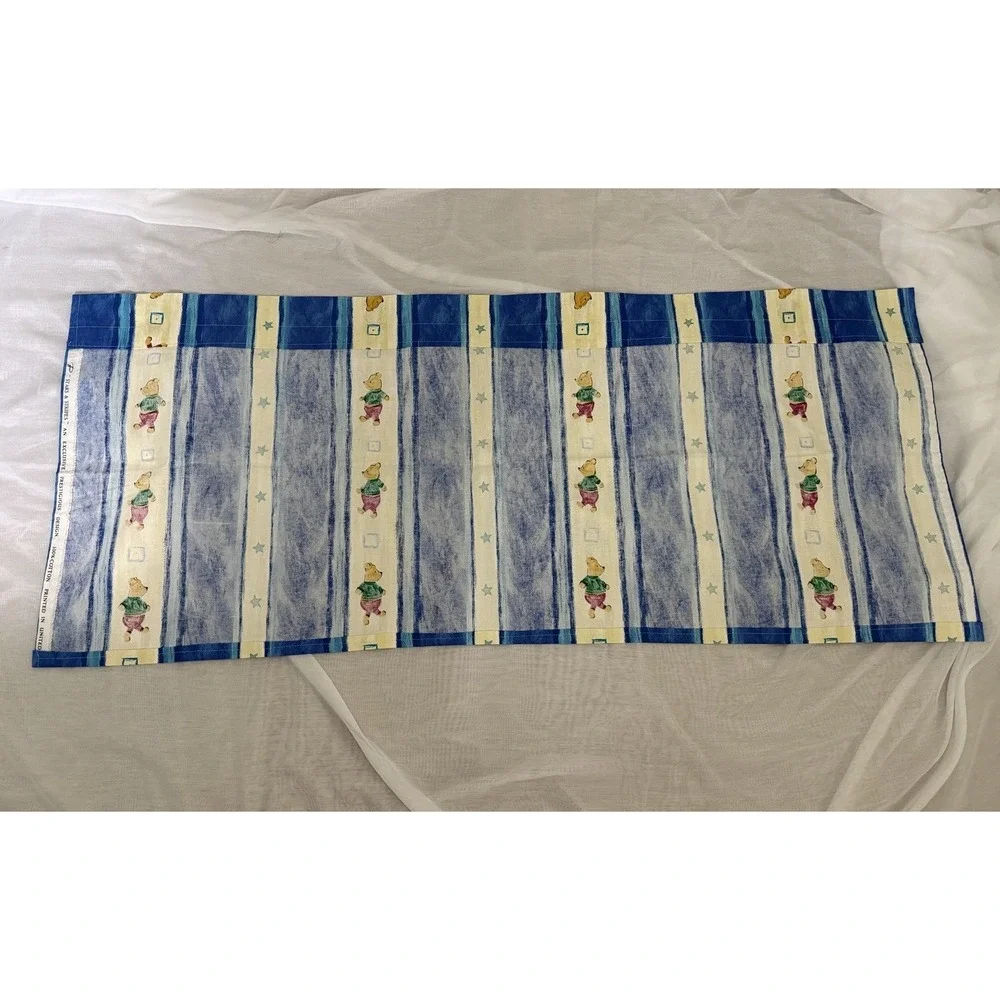 New Disney Winnie The Pooh Handmade Graphic Print Curtain Valance Nursery 54x24